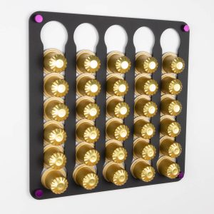 Black Aldi 20 Pod Holder - Magnetic