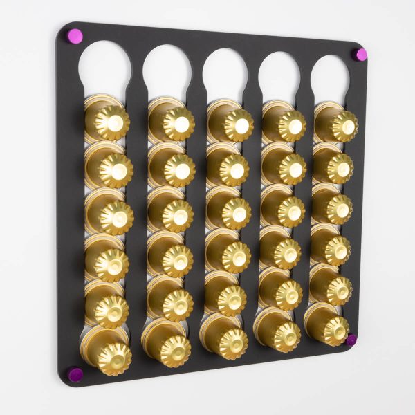Black Aldi 20 Pod Holder - Magnetic