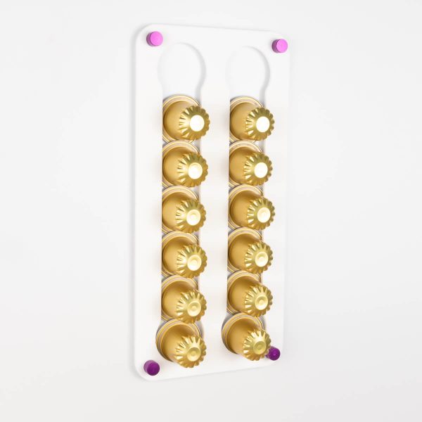 White Aldi 10 Pod Holder - Magnetic
